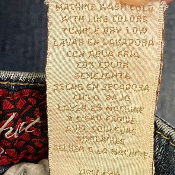 Vintage Y2K Baby Phat Factory Faded and Whiskered Jeans Size 18 - Picture 13 of 14